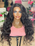 26” HD Bodywave 100% Unprocessed Virgin Human Hair 4x4 closure wig w/bleached knots/ Pre Plucked