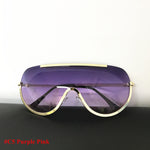 Big Shield Sunglasses with Oversize Alloy Frame | One Piece Sexy Cool Sunglasses