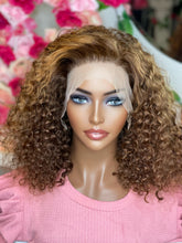 12" Curly Lace Front #27/#30 Wigs | 100% Virgin Human Hair | PrePlucked | Ready To Ship