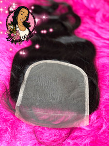 Bodywave 100% Virgin Human Hair 4x4 Closure (1 pc)