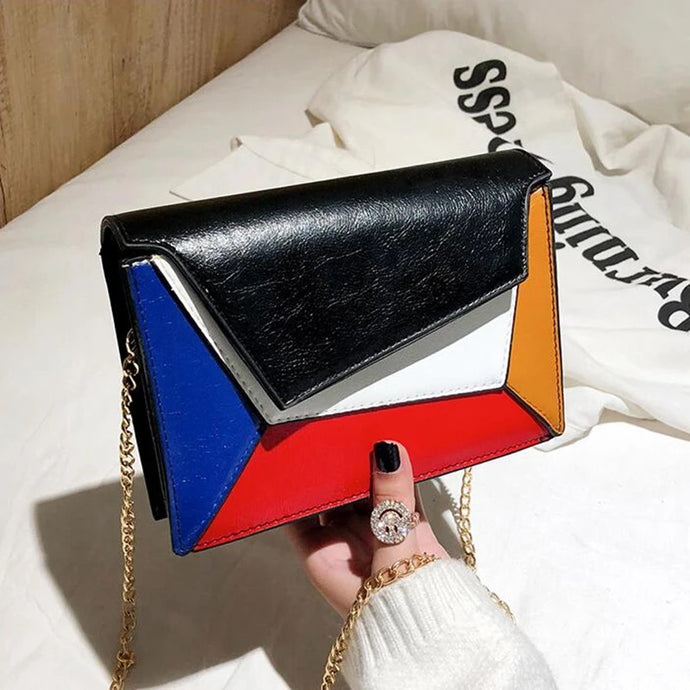 Womans Multi-Colored CrossBody HandBag Designer Purse