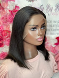 12"-14" Straight Bob 100% Unprocessed Virgin Human Hair 200% Density Pre Plucked 13x4 Frontal Wig | Ready To Ship