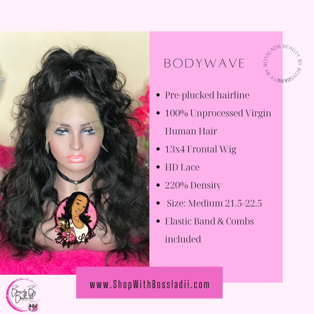 12-24” HD Bodywave 100% Unprocessed Virgin Human Hair 200