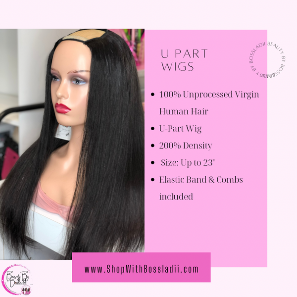 100 human hair u part outlet wigs