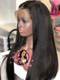 14"-24” HD Silky Straight 100% Unprocessed Virgin Human Hair 220% Density Pre Plucked 13x4 Frontal Wig 12”-24” Ready To Ship