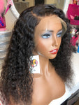 14"-24” Swiss HD Deep Curly 100% Unprocessed Virgin Human Hair 200% Density Pre Plucked 13x4 Frontal Wig | Ready To Ship