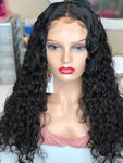 14"-24” Swiss HD Italian Curly 100% Unprocessed Virgin Human Hair 220% Density Pre Plucked 4x4 Closure Wig 12”-24” Ready To Ship