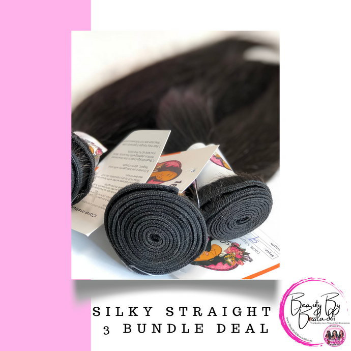 Straight 100% Virgin Human Hair Bundles 3PCS