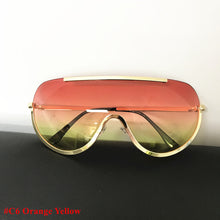 Big Shield Sunglasses with Oversize Alloy Frame | One Piece Sexy Cool Sunglasses