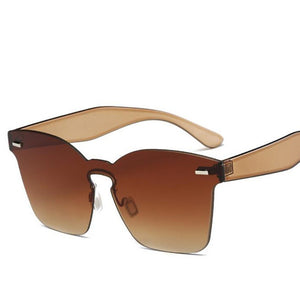 Candy Color Cat Eye Sunglasses For Women | Clear Lens Big Frame Shades |  Sexy Sun Glasses