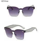 Candy Color Cat Eye Sunglasses For Women | Clear Lens Big Frame Shades |  Sexy Sun Glasses