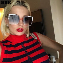Oversized Aviation Diamond Square Sunglasses