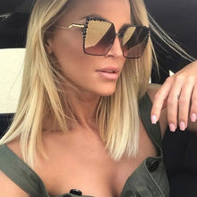 Oversized Aviation Diamond Square Sunglasses