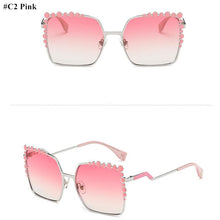 Oversized Aviation Diamond Square Sunglasses
