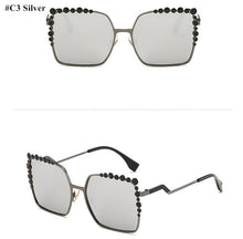Oversized Aviation Diamond Square Sunglasses