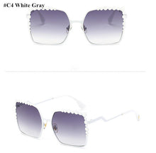 Oversized Aviation Diamond Square Sunglasses
