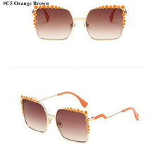 Oversized Aviation Diamond Square Sunglasses