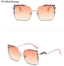 Oversized Aviation Diamond Square Sunglasses