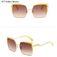 Oversized Aviation Diamond Square Sunglasses