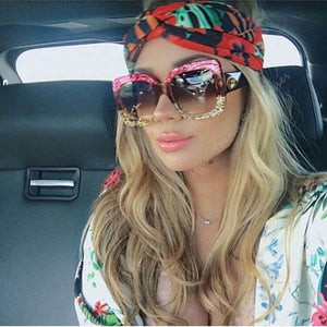 Oversized Retro Square Sunglasses
