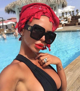 Oversized Retro Square Sunglasses