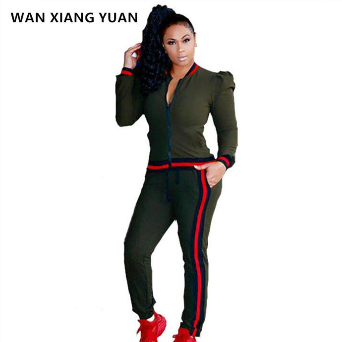 Long Sleeve Top + Pants 2 Piece Set For Women