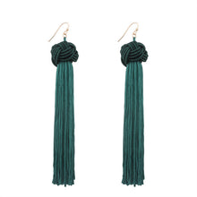 Retro Braided Long Tassel Cotton Drop Earrings For Women | available in 5 Color