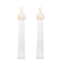 Retro Braided Long Tassel Cotton Drop Earrings For Women | available in 5 Color