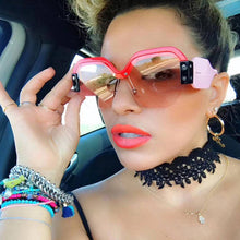 Luxury Oversized Mirror Tint Rimless Designer Sunglasses | 4 colors available