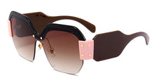 Luxury Oversized Mirror Tint Rimless Designer Sunglasses | 4 colors available