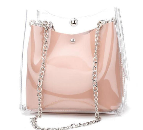 Clear Transparent  Holographic Shoulder Bag