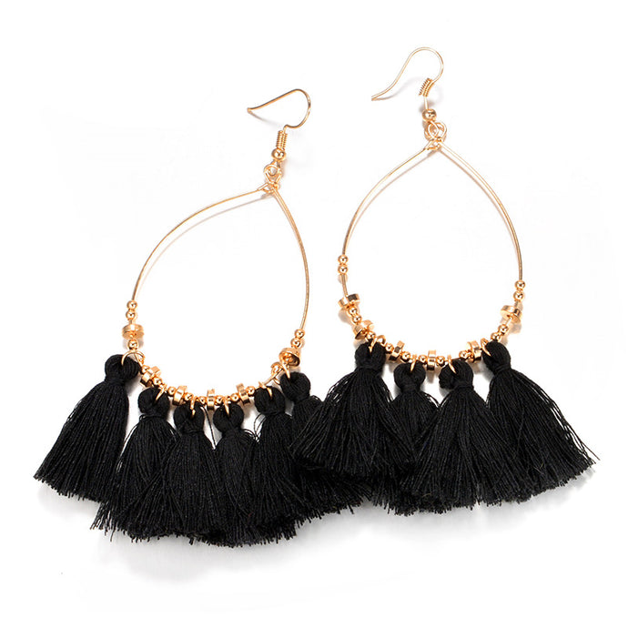 2018 Multicolored Tassel Fringing Earrings | 6 colors available